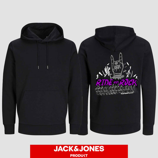 Hoodie by Jack&Jones Ride and Rock