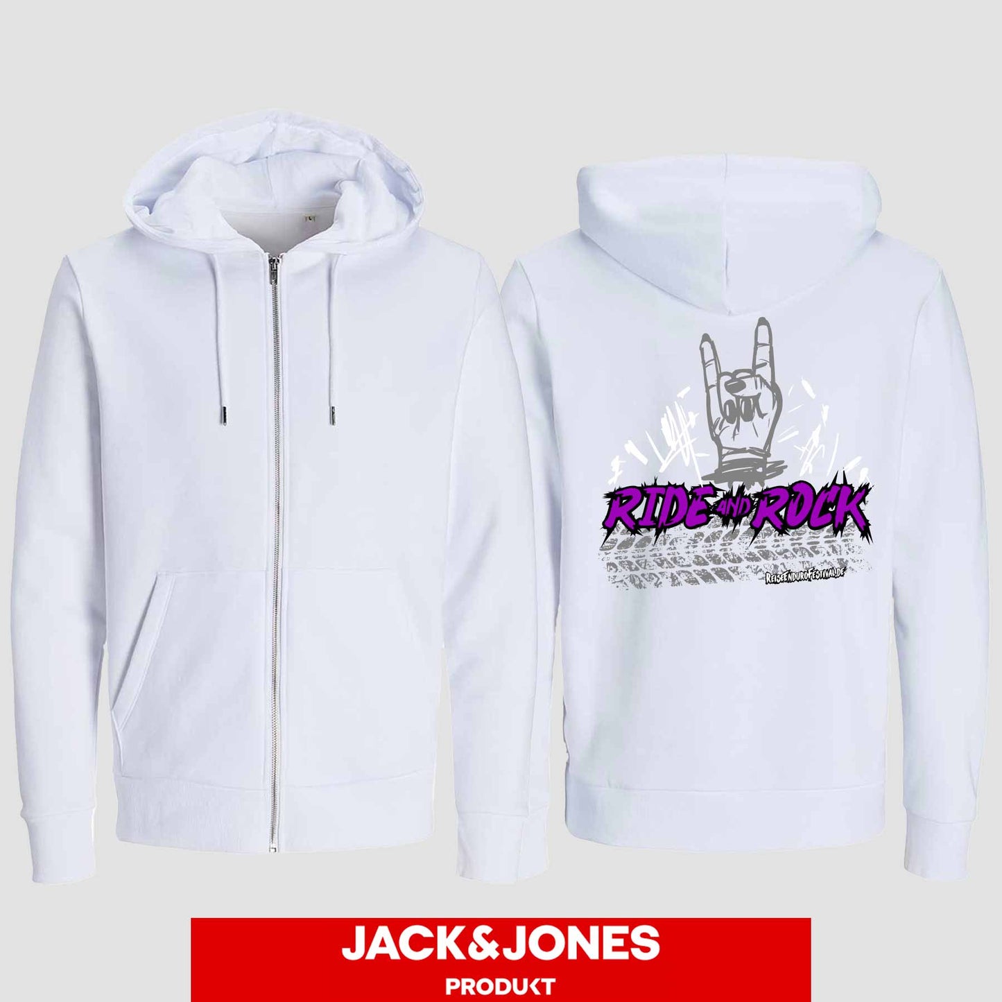 Sweatshirt Jacke by Jack&Jones Ride and Rock
