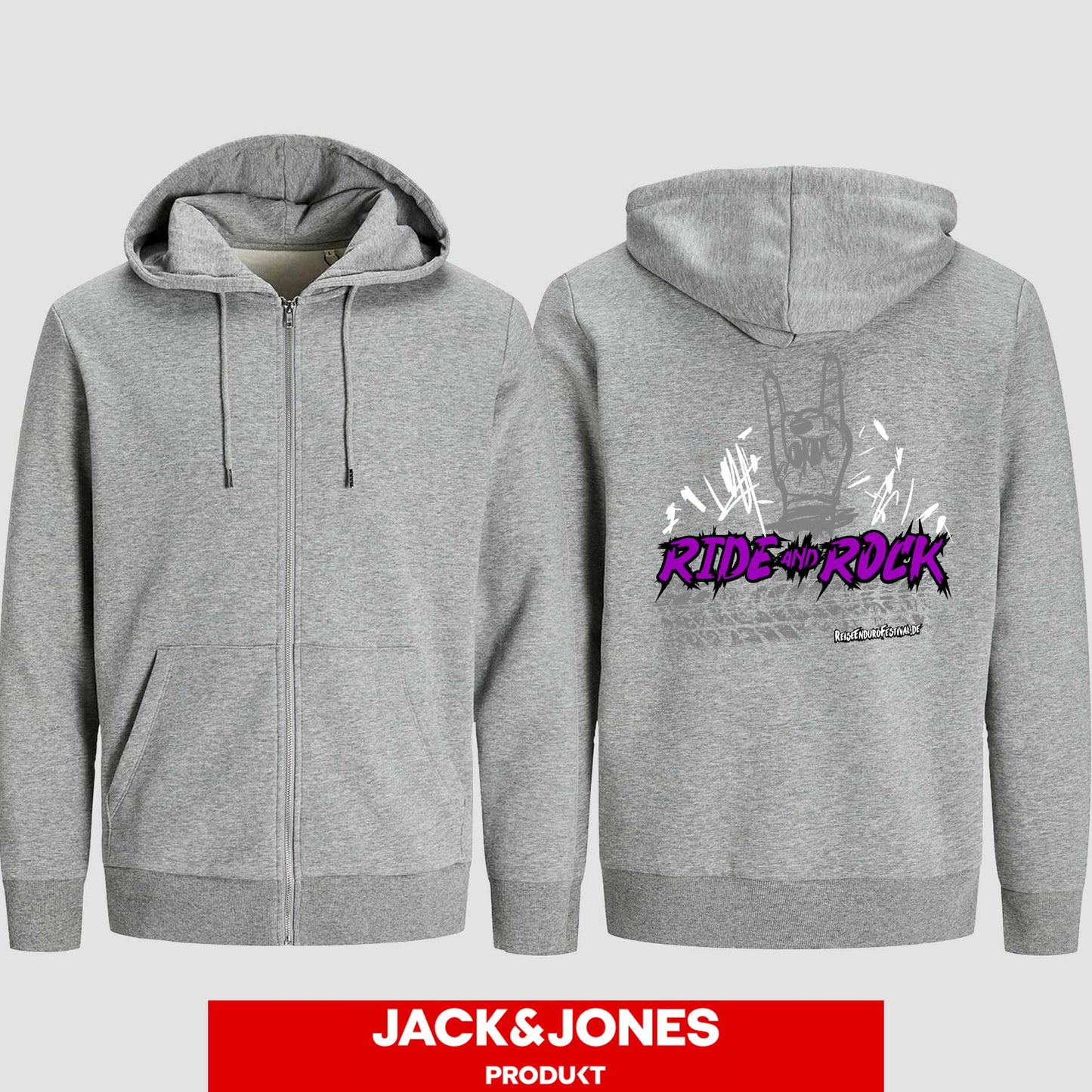 Sweatshirt Jacke by Jack&Jones Ride and Rock