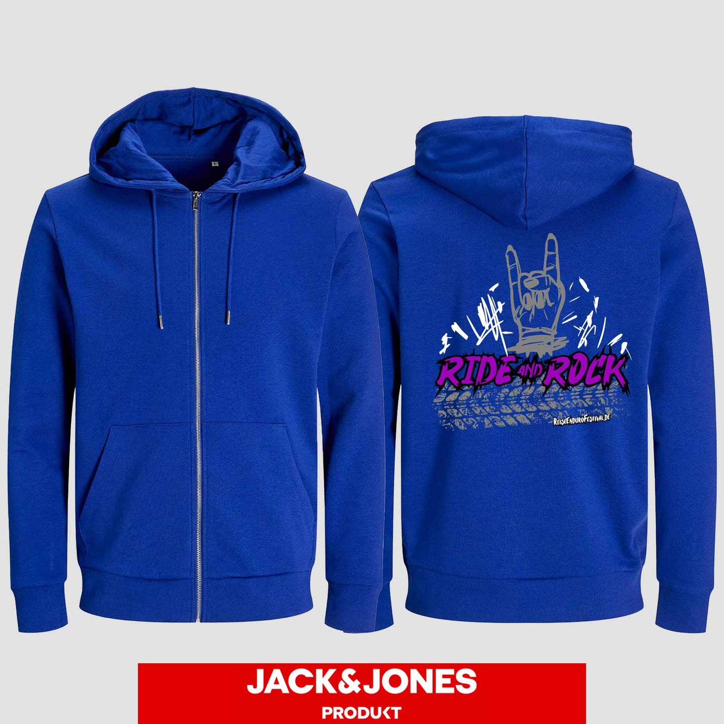 Sweatshirt Jacke by Jack&Jones Ride and Rock