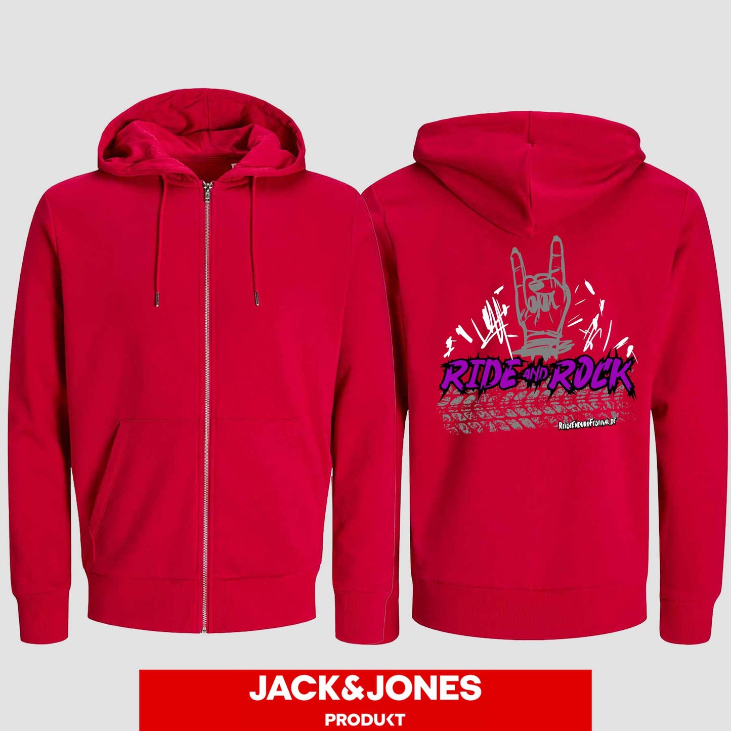 Sweatshirt Jacke by Jack&Jones Ride and Rock