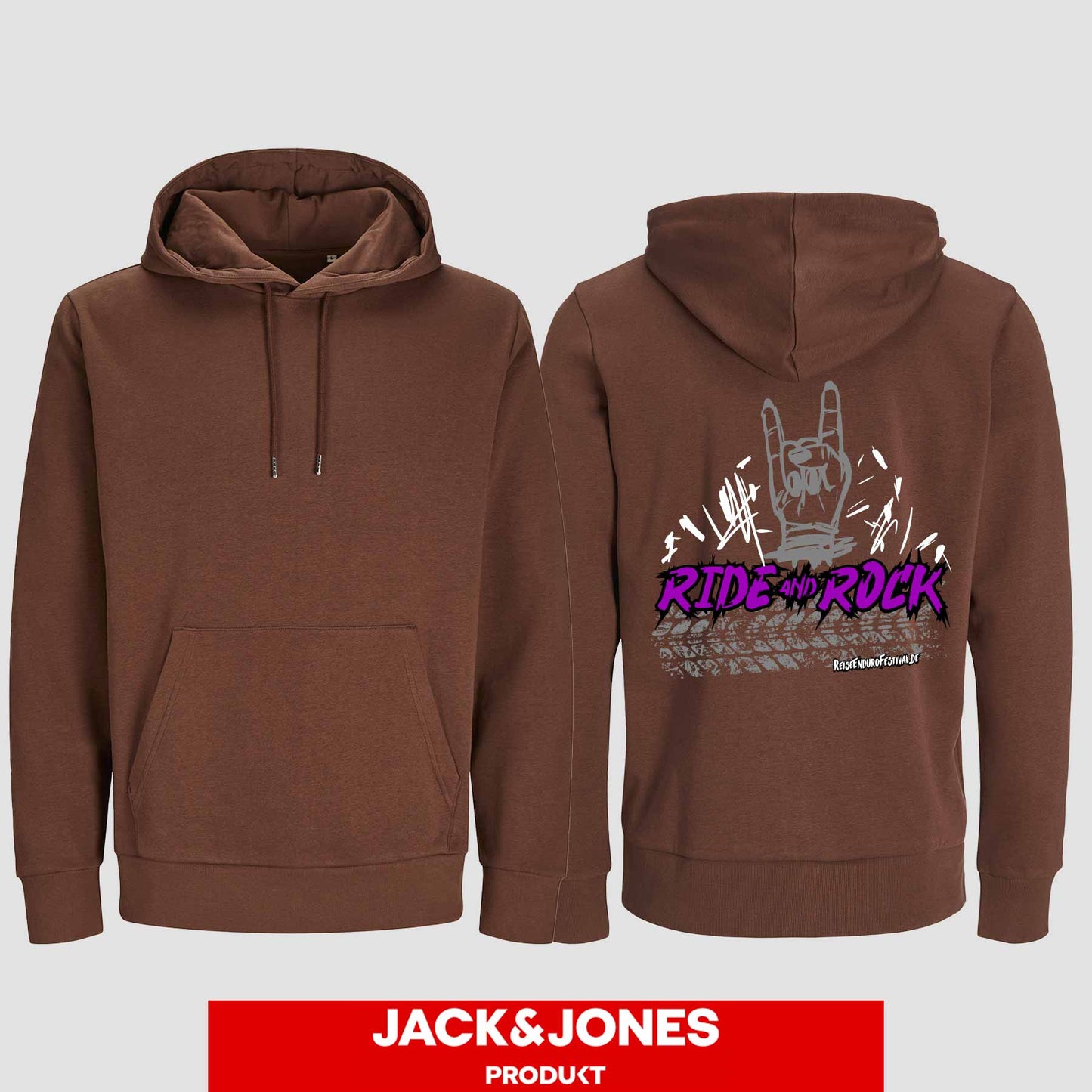 Hoodie by Jack&Jones Ride and Rock