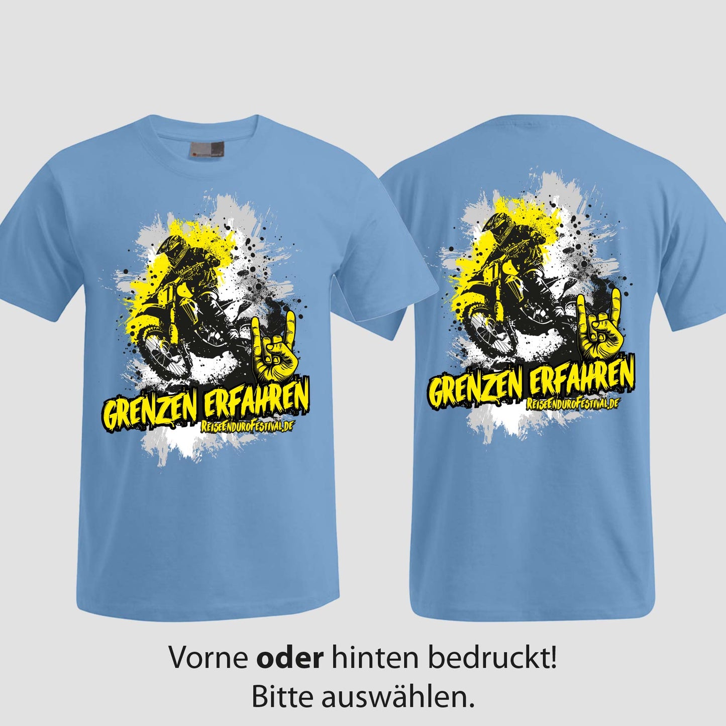 Grenzen erfahren | T-Shirt | Reiseendurofesival