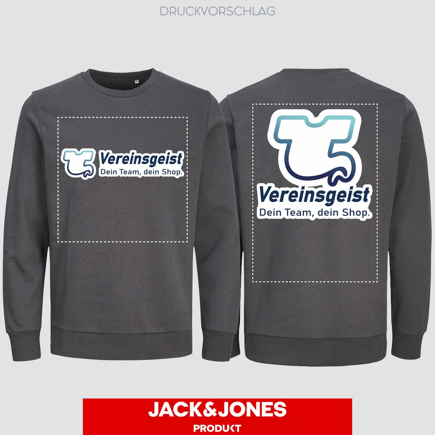 Sweatshirt by Jack&Jones einseitig bedruckt