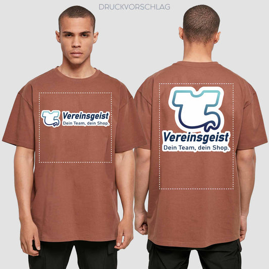 Oversize T-Shirt beidseitig bedruckt