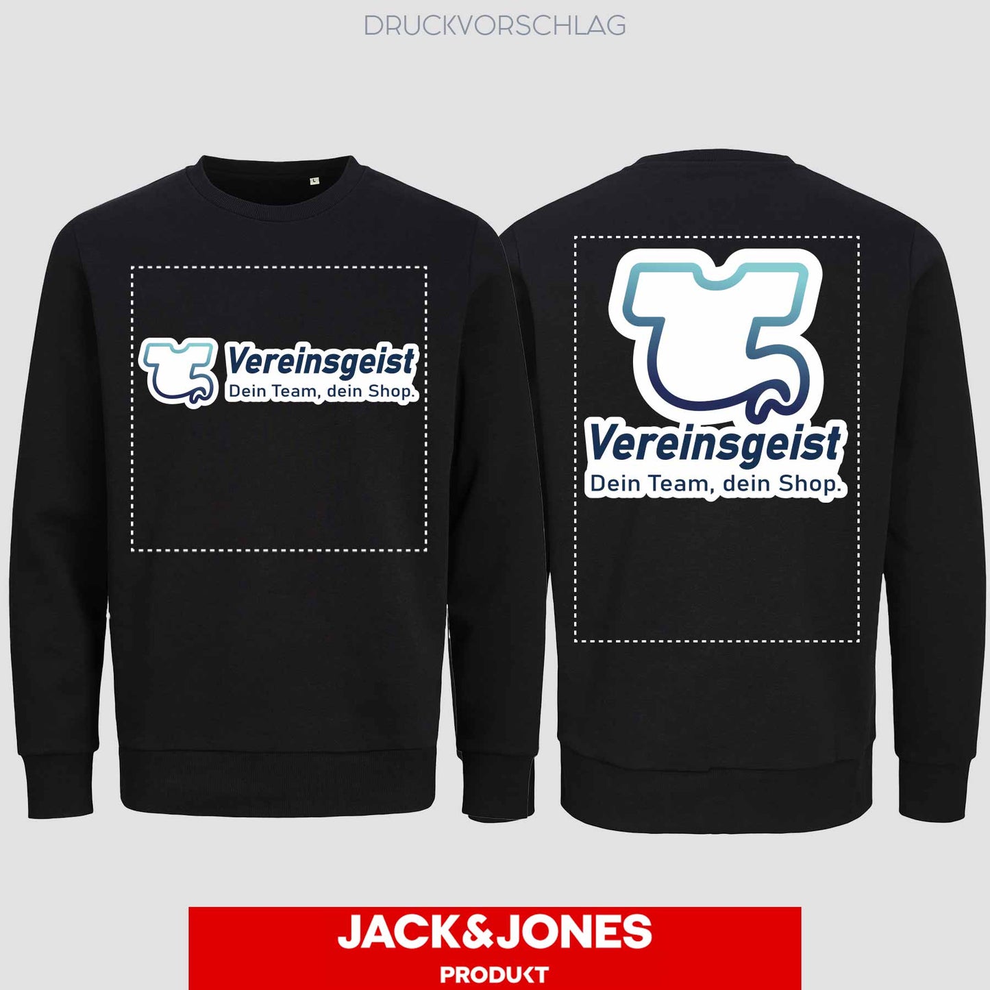 Sweatshirt by Jack&Jones einseitig bedruckt
