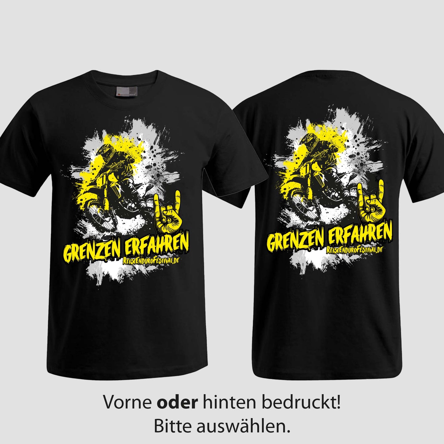 Grenzen erfahren | T-Shirt | Reiseendurofesival