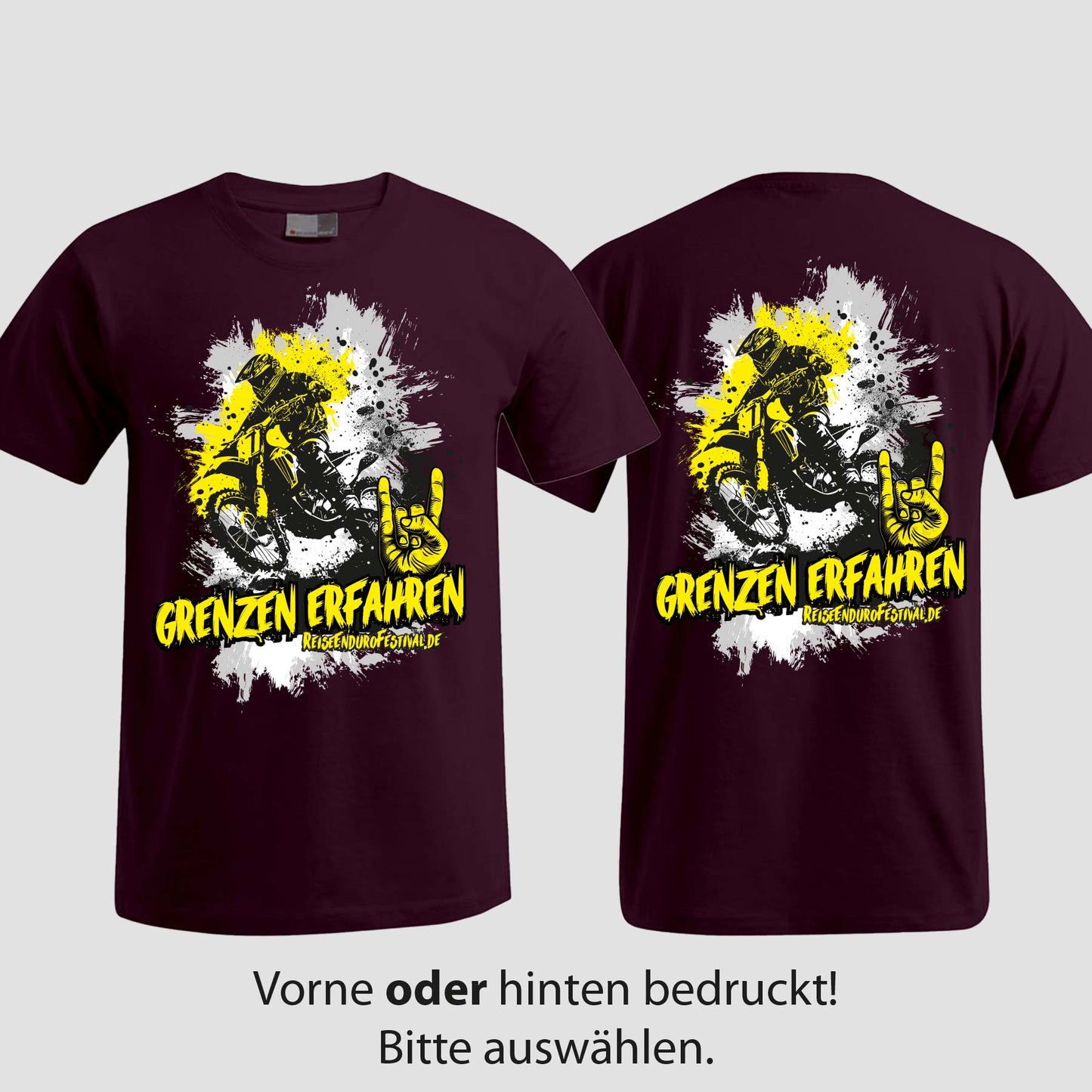 Grenzen erfahren | T-Shirt | Reiseendurofesival