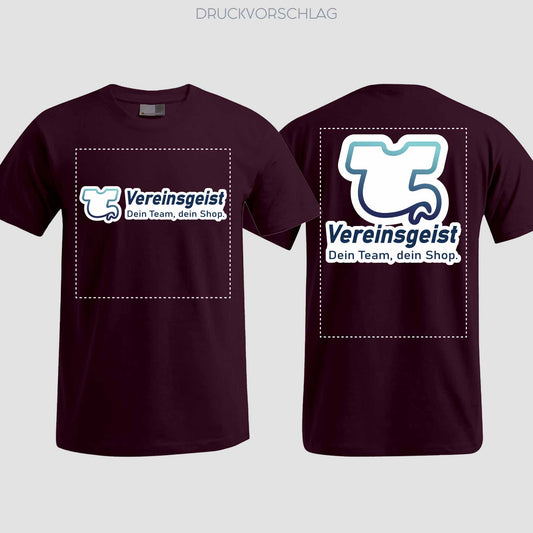 T-Shirt beidseitig bedruckt