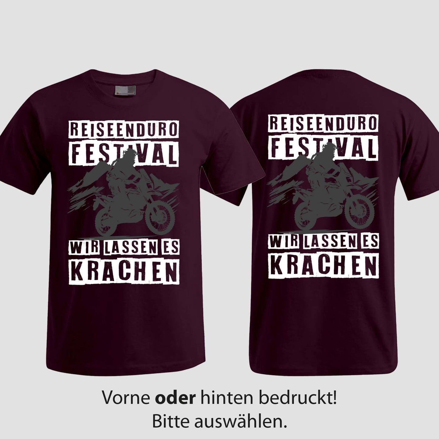 Wir lassen es krachen | T-Shirt | Reiseendurofesival
