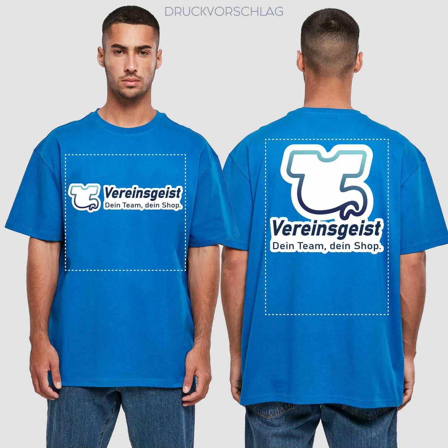 Oversize T-Shirt beidseitig bedruckt