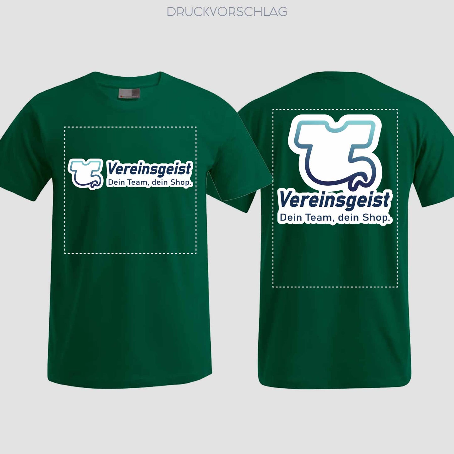 T-Shirt beidseitig bedruckt