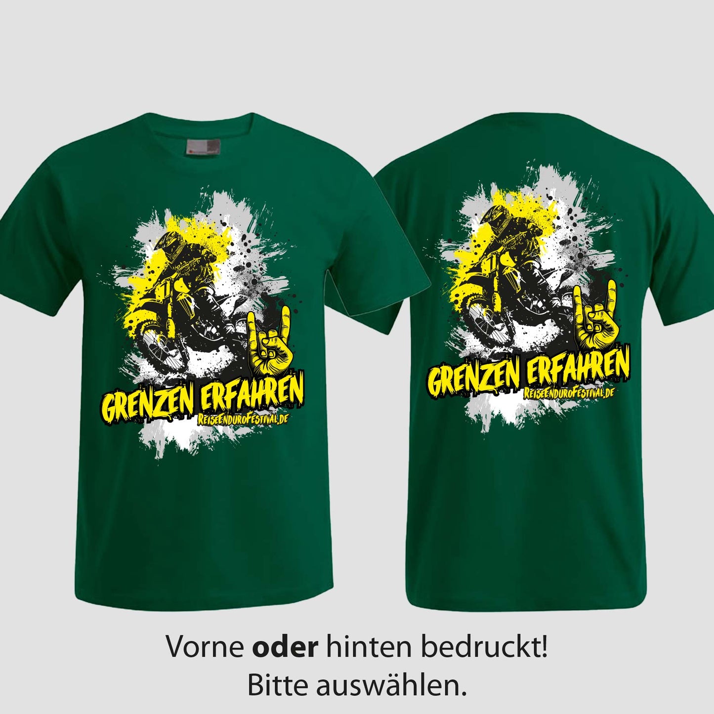 Grenzen erfahren | T-Shirt | Reiseendurofesival
