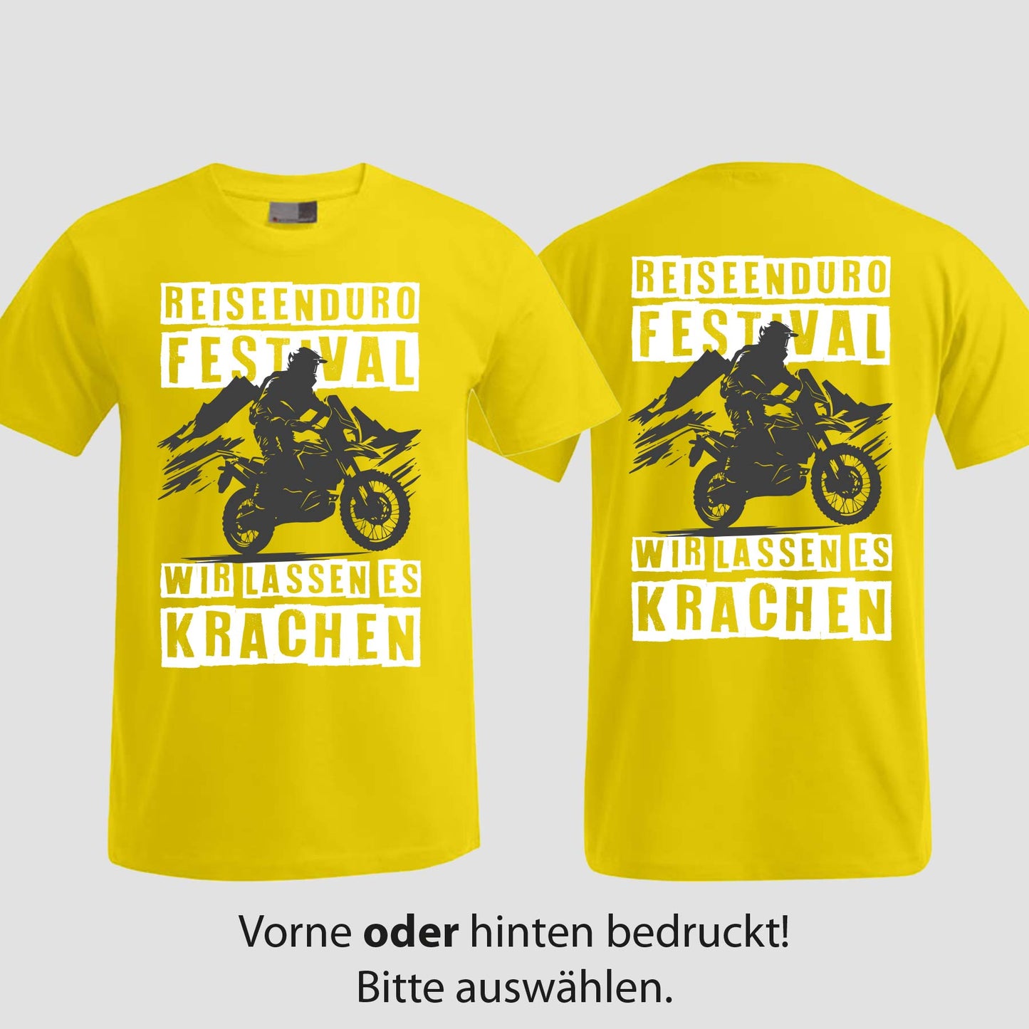 Wir lassen es krachen | T-Shirt | Reiseendurofesival