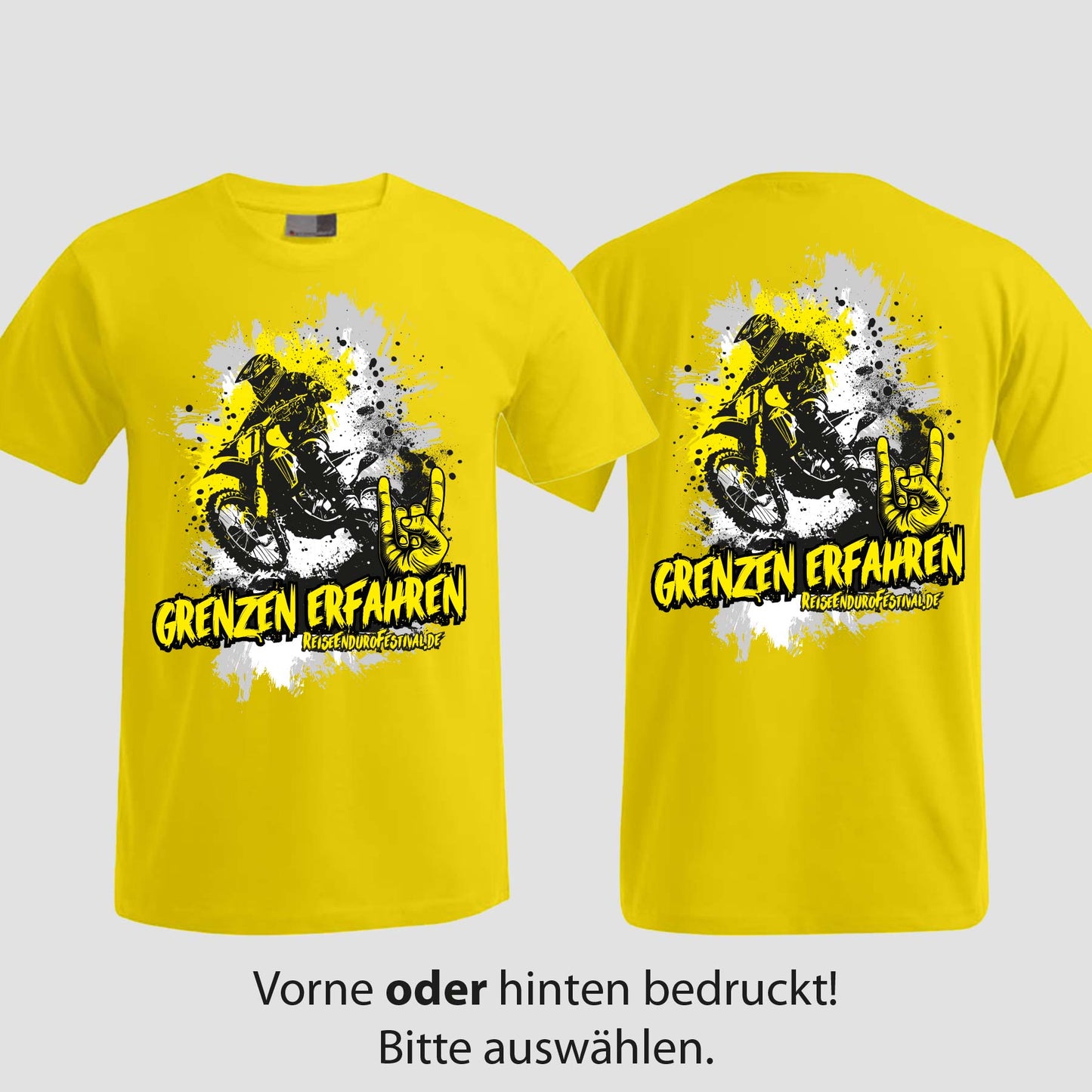 Grenzen erfahren | T-Shirt | Reiseendurofesival