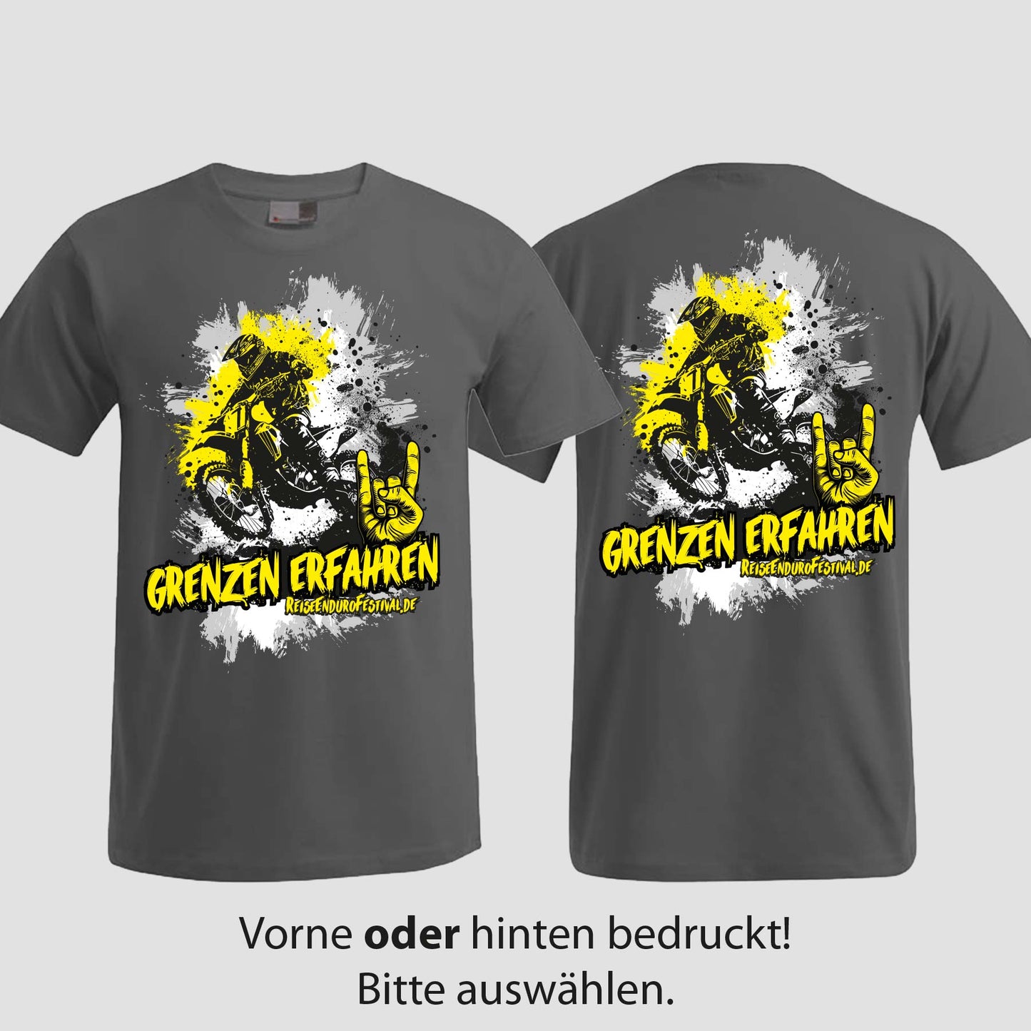 Grenzen erfahren | T-Shirt | Reiseendurofesival