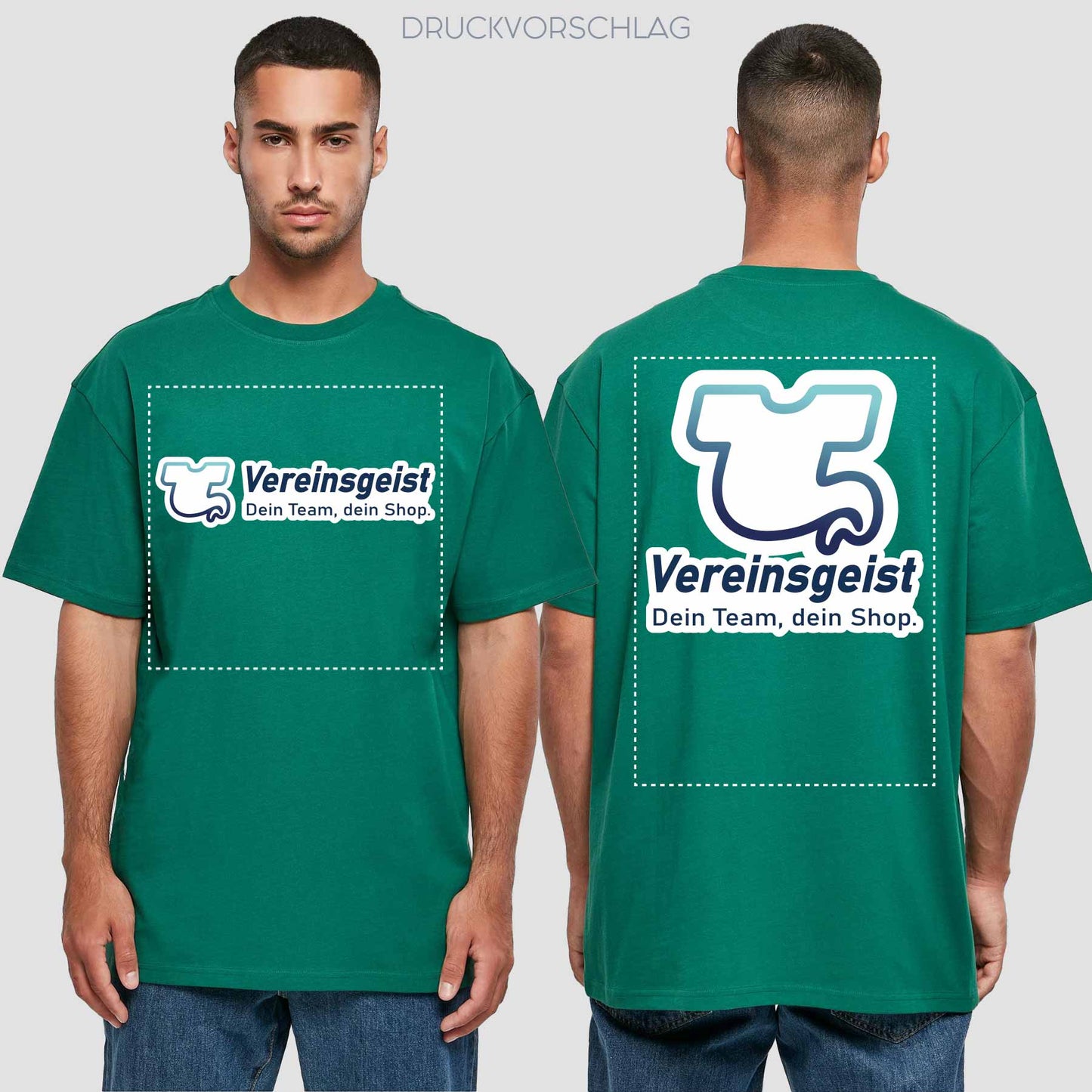 Oversize T-Shirt beidseitig bedruckt
