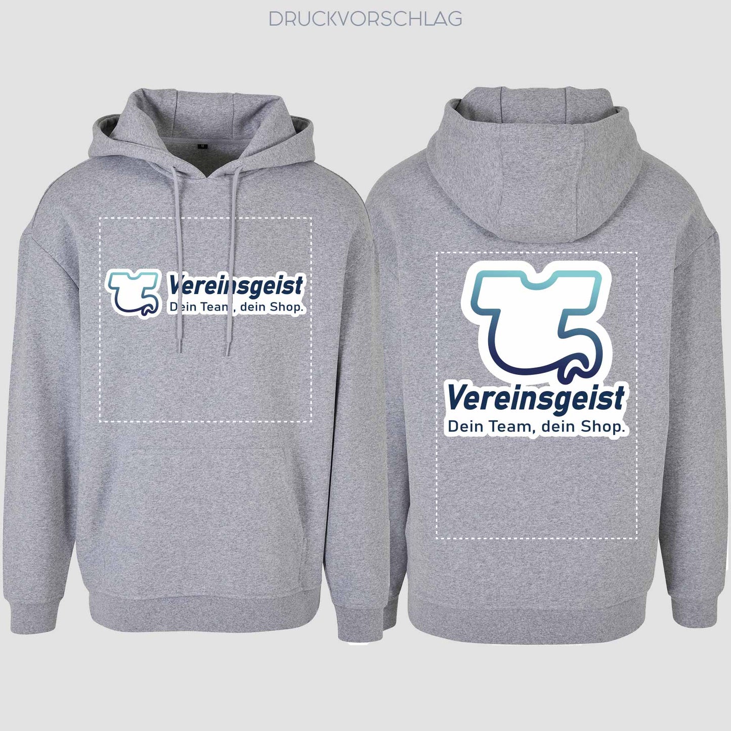 Oversize Hoodie beidseitig bedruckt