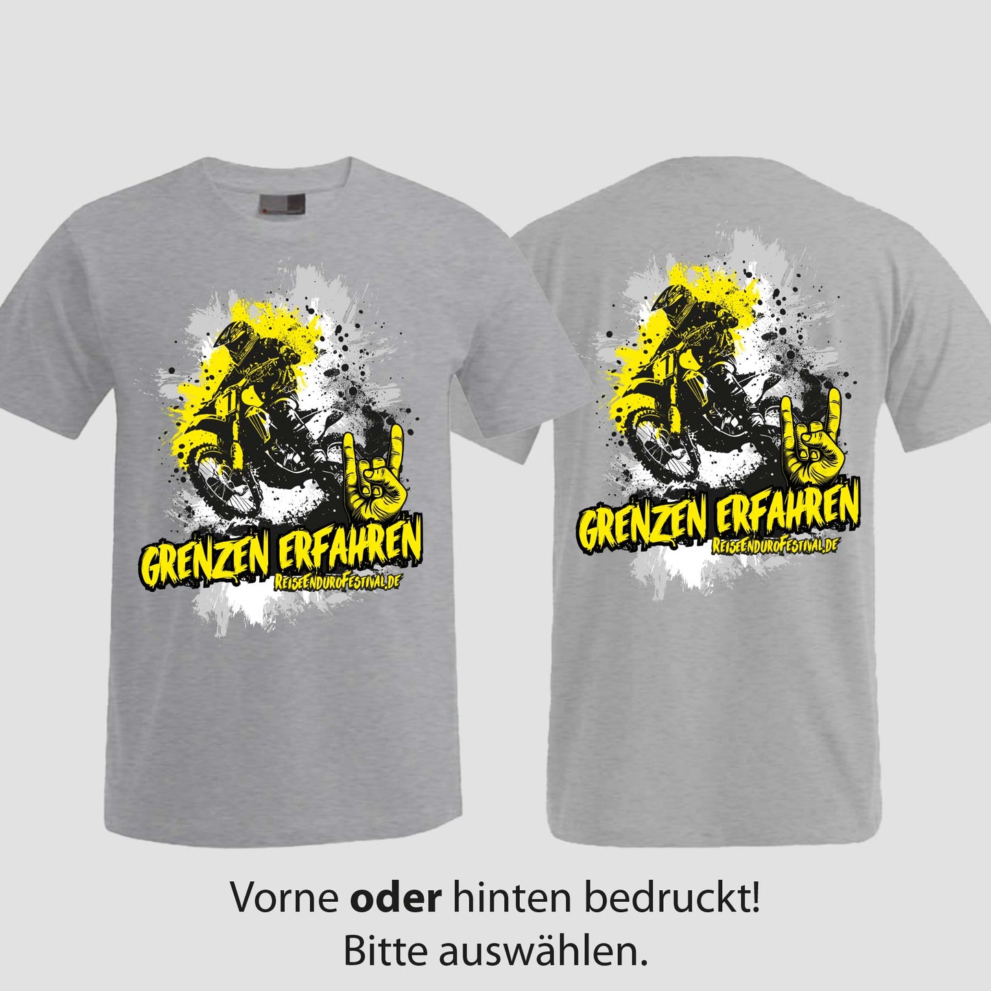 Grenzen erfahren | T-Shirt | Reiseendurofesival
