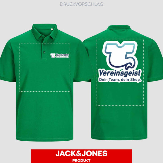 Jack & Jones - Produkt BLANK Classic Unisex Polo beidseitig bedruckt