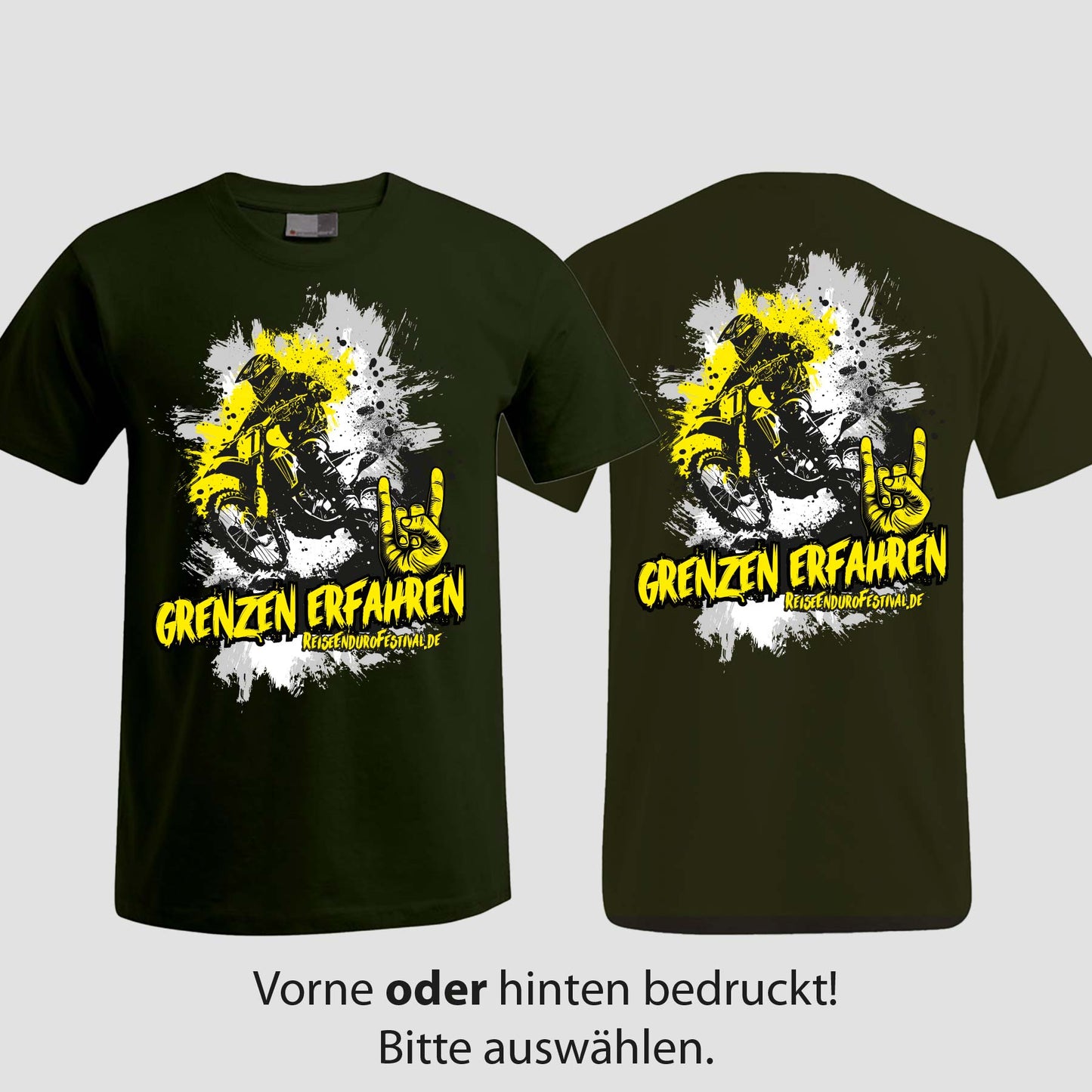 Grenzen erfahren | T-Shirt | Reiseendurofesival