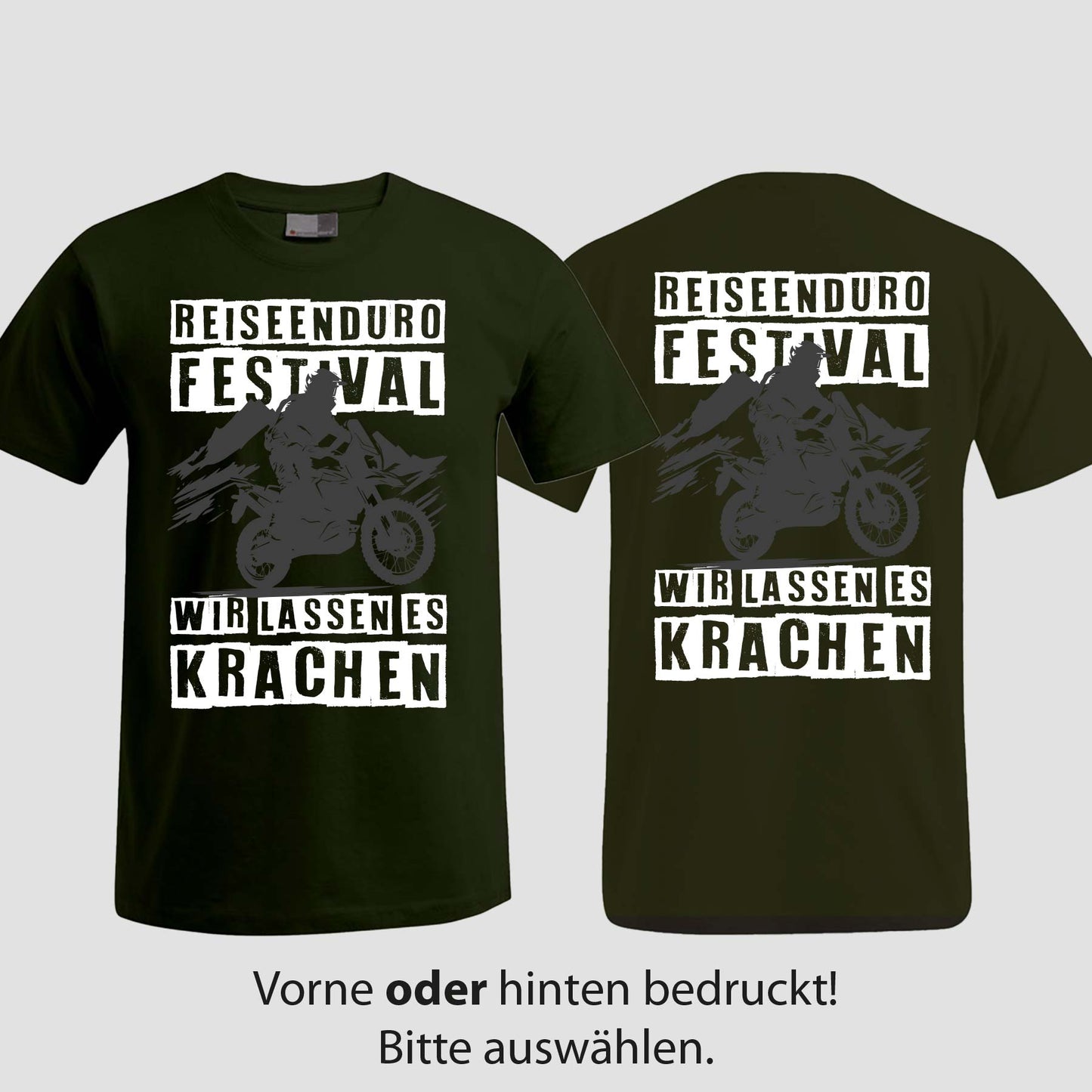Wir lassen es krachen | T-Shirt | Reiseendurofesival