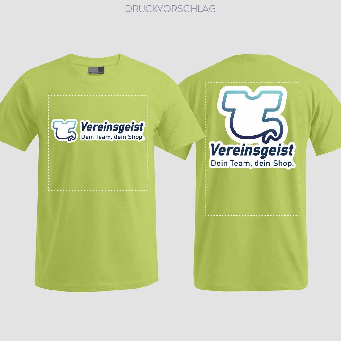 T-Shirt beidseitig bedruckt