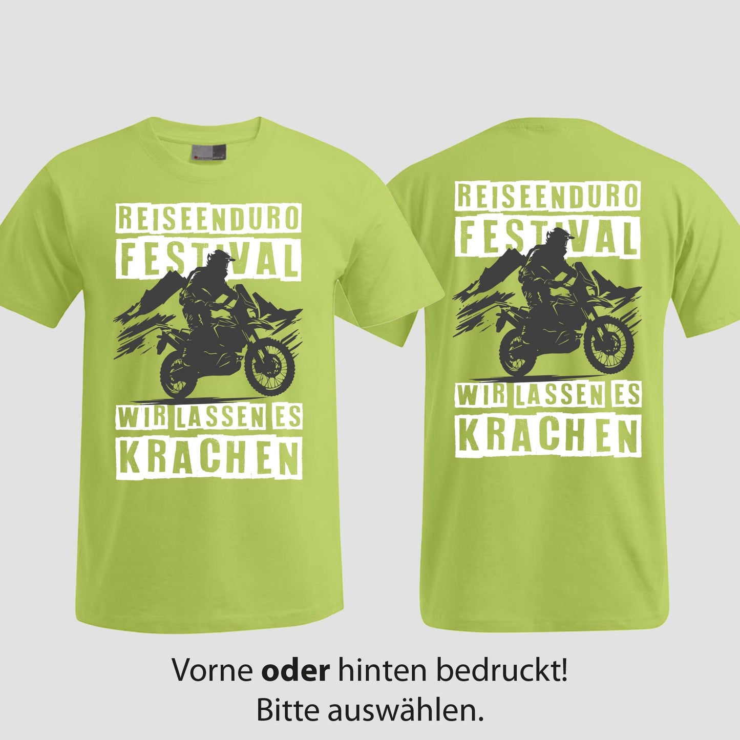 Wir lassen es krachen | T-Shirt | Reiseendurofesival