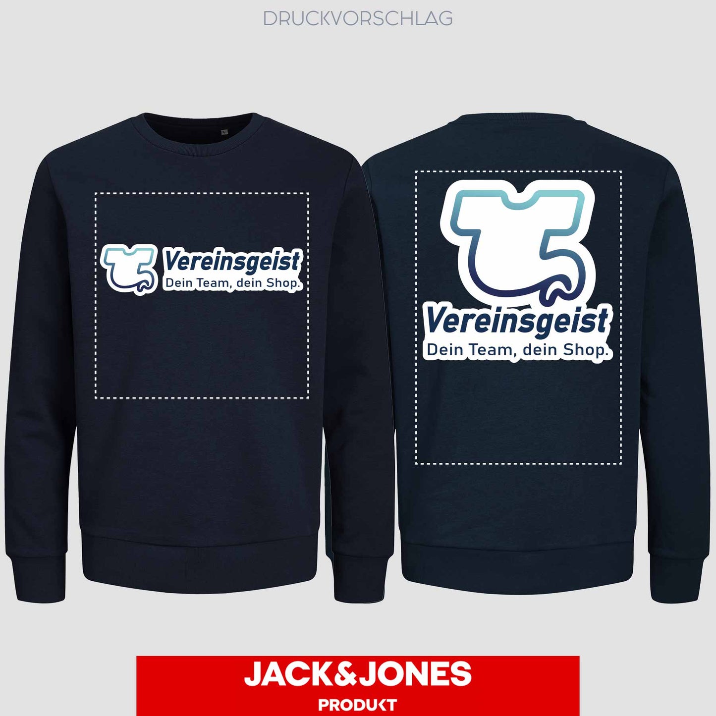 Sweatshirt by Jack&Jones einseitig bedruckt