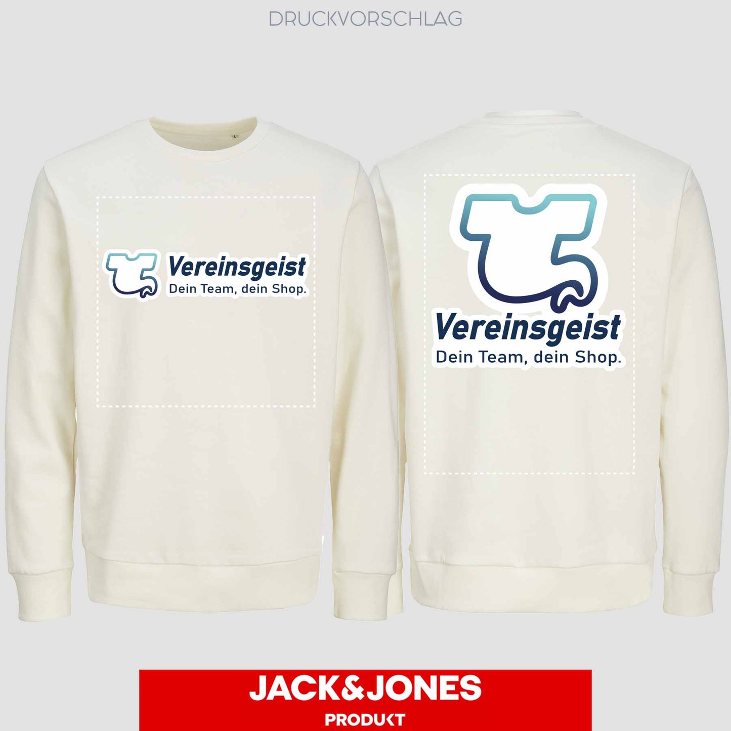 Sweatshirt by Jack&Jones einseitig bedruckt