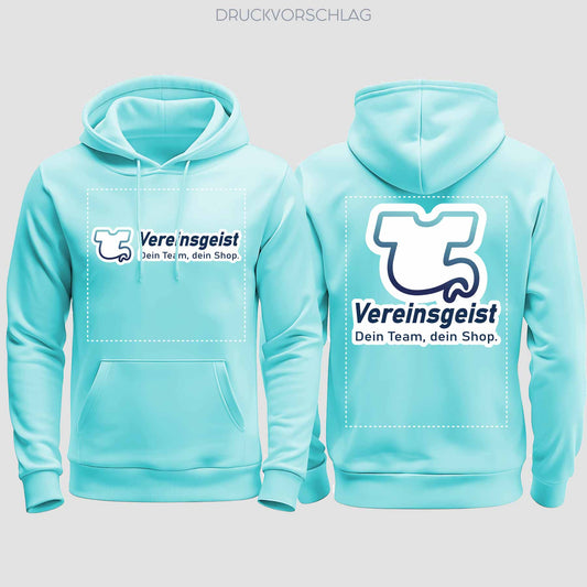 College Hoodie beidseitig bedruckt