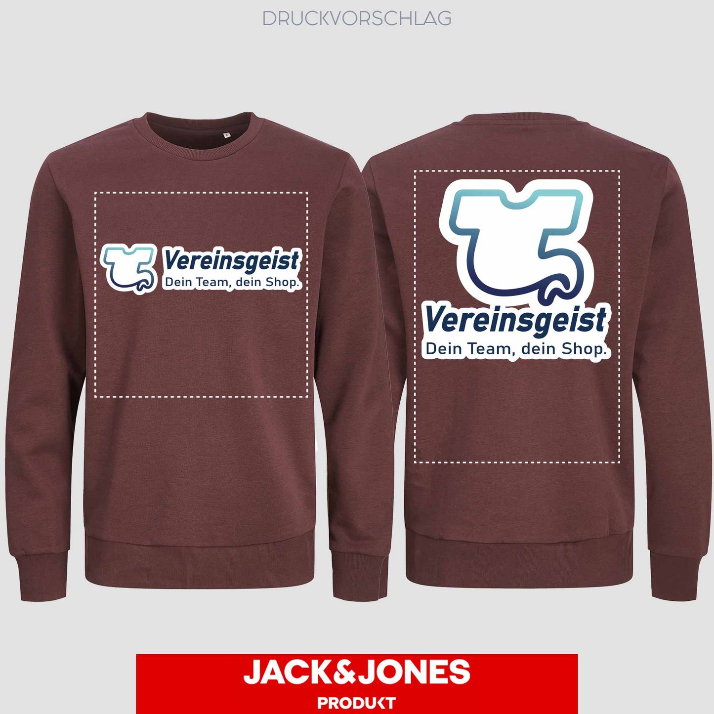 Sweatshirt by Jack&Jones einseitig bedruckt