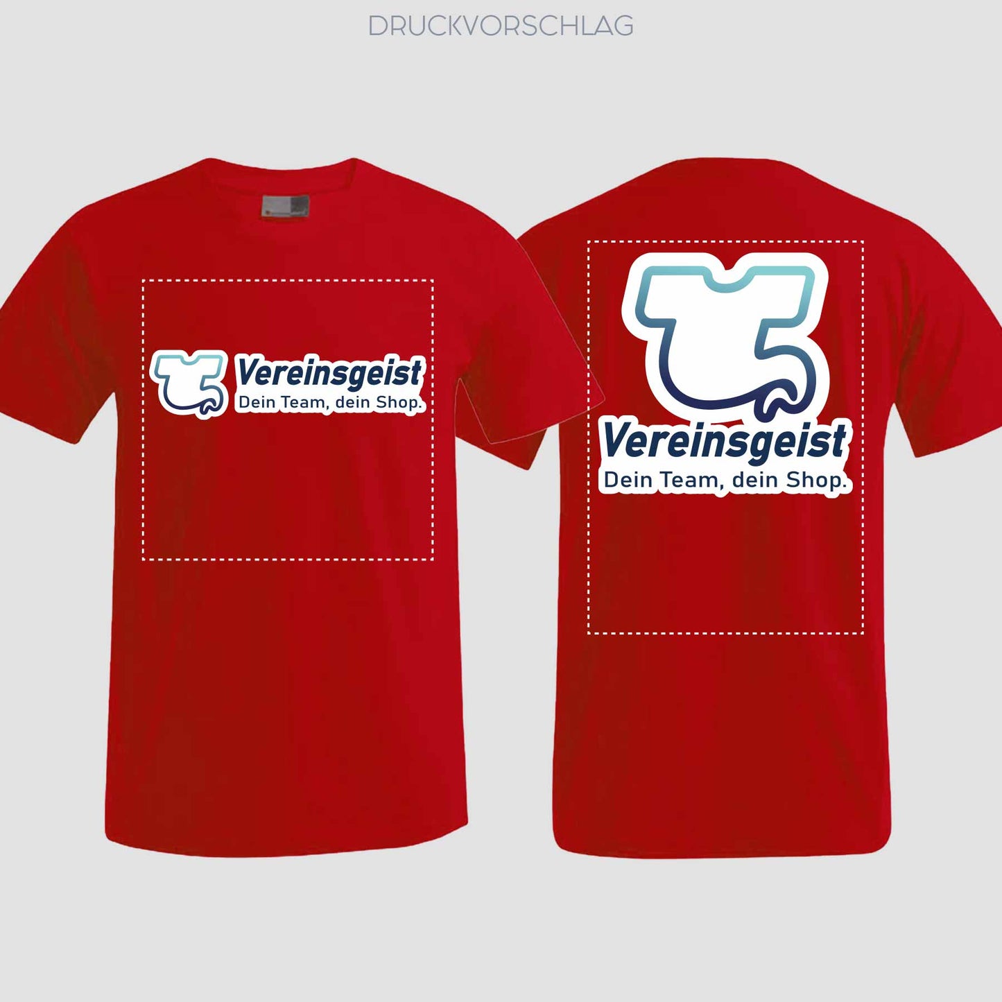 T-Shirt beidseitig bedruckt