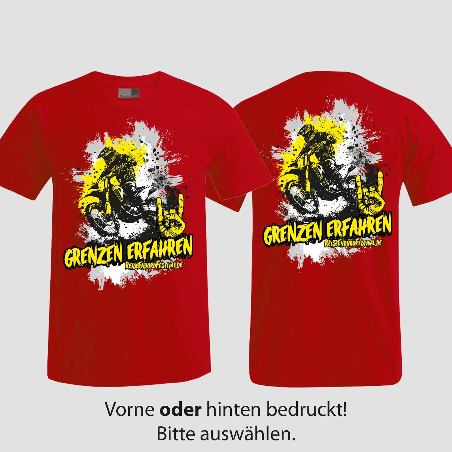 Grenzen erfahren | T-Shirt | Reiseendurofesival