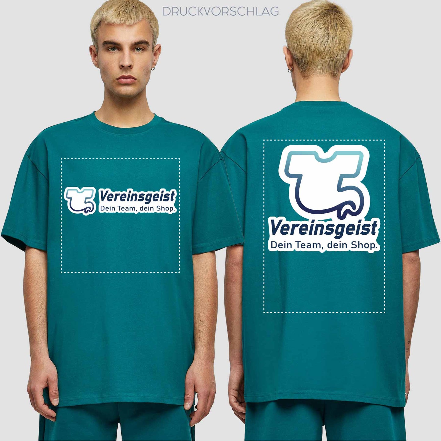 Oversize T-Shirt beidseitig bedruckt