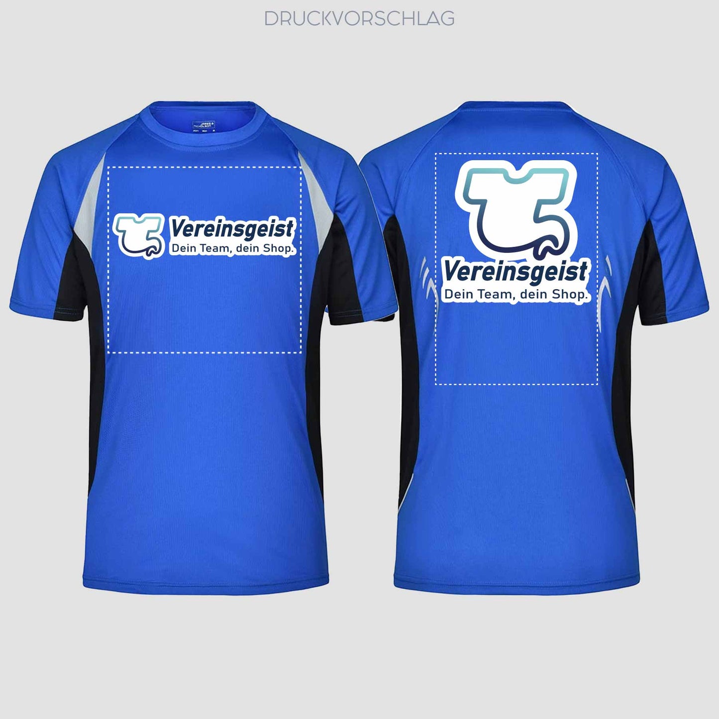 Sport/Running T-Shirt beidseitig bedruckt