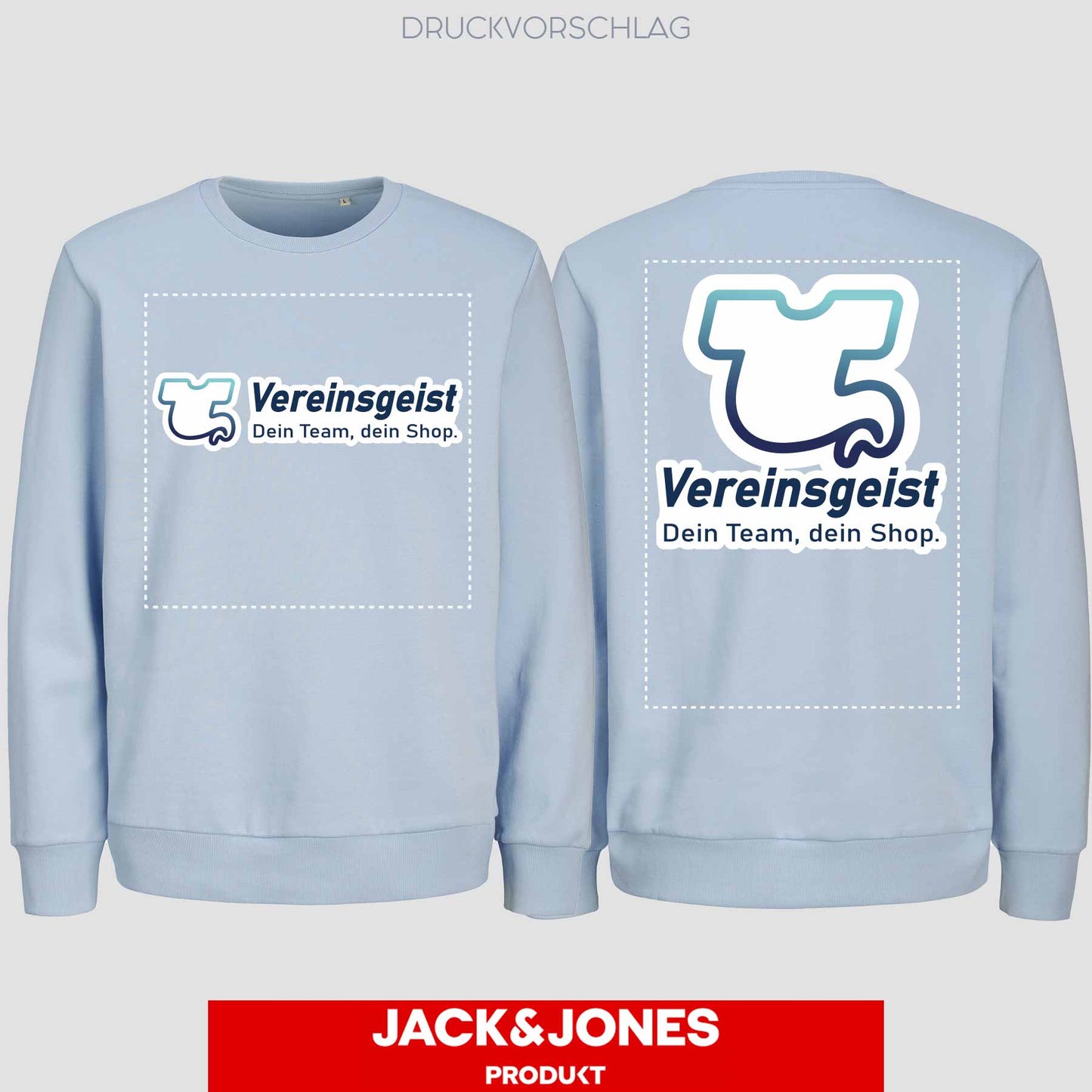Sweatshirt by Jack&Jones einseitig bedruckt