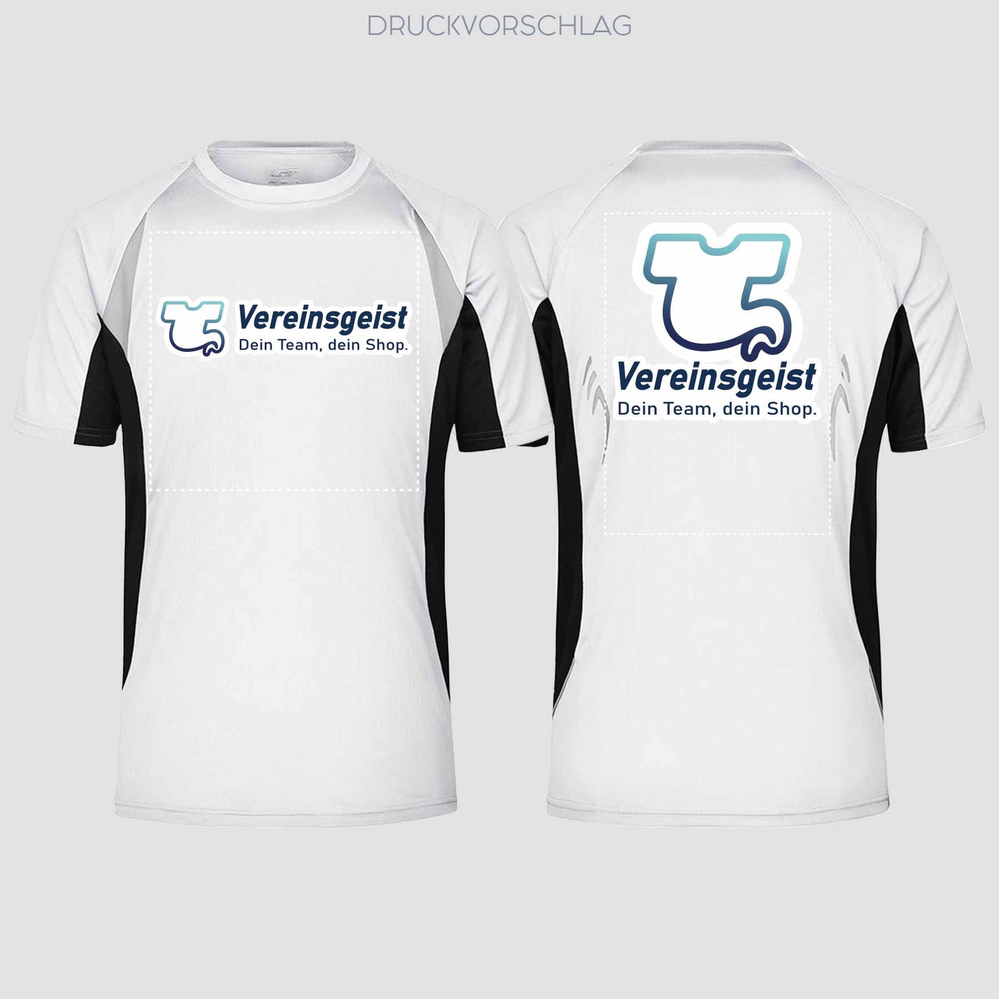 Sport/Running T-Shirt beidseitig bedruckt