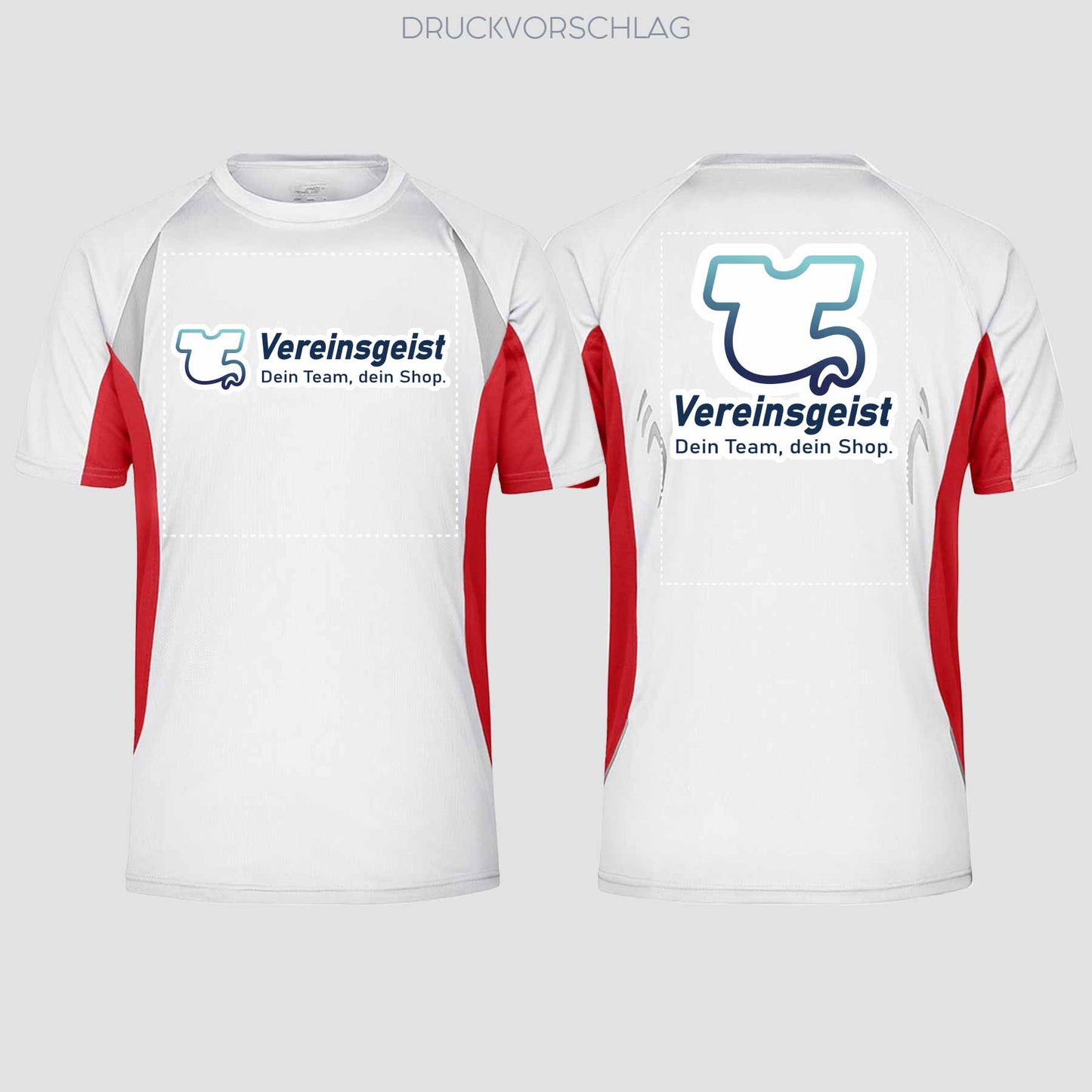 Sport/Running T-Shirt beidseitig bedruckt